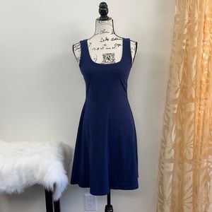 💕Beautiful Navy Cotton Fit & Flair Dress💕